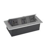 Office multimedia built in desk power data table socket box