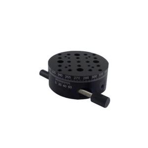 360 Degree  Angular Manual Rotation Stage 82mm Diameter Black