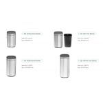 30L/40L/50L Capacity Powder Coating Office Trash Can with Touch Button