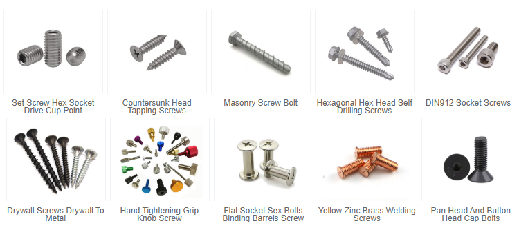 Custom Flat Point Hollow Hexagon Set Screws SS304 Hex Socket Allen Nose Grub Screw Set
