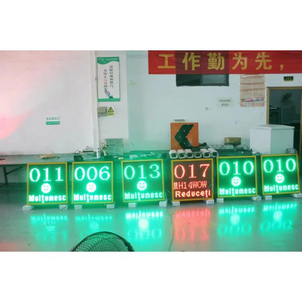 Four Line Led Display LPR Solar 0-250KM/H Measurable Speed Sign IP54 CE
