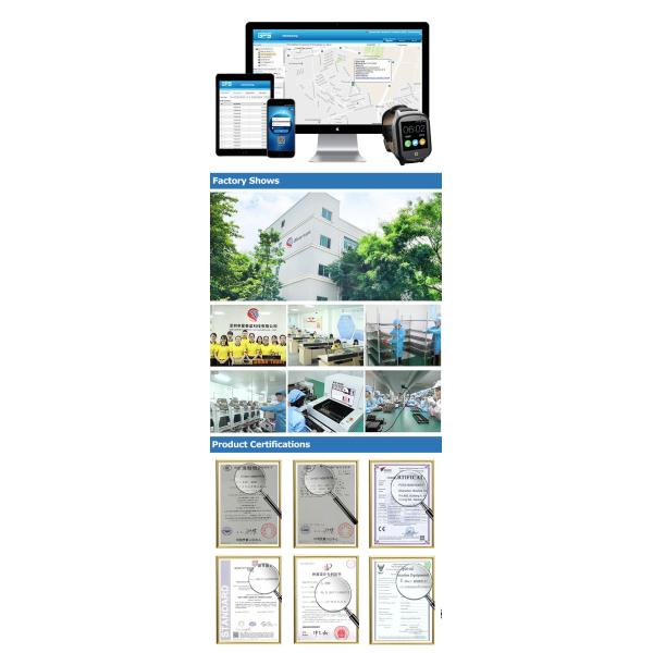 400mAh API Provided SOS Smallest Watch GPS Tracker Senior Elderly