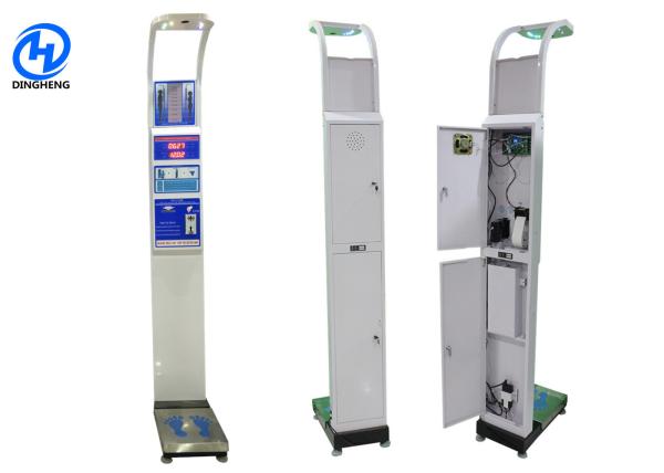 Quality Custom Coin Operated Weight Scale Machine , Ultrasonic Height And Weight Machine for sale
