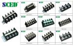 600V High Current Terminal Block 14.00mm 40A , Brass Screw Clamp Terminal