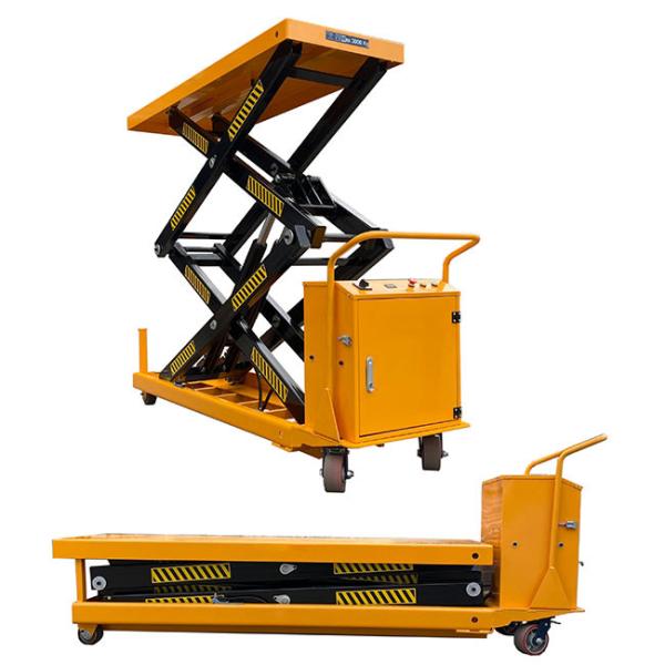 Max Height 1300mm Mobile Hydraulic Lift Table 4 Ton
