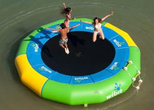 China Multi Size Leak - proof Inflatable Floating Trampoline In Water Park 6 Years Warranty on sale
