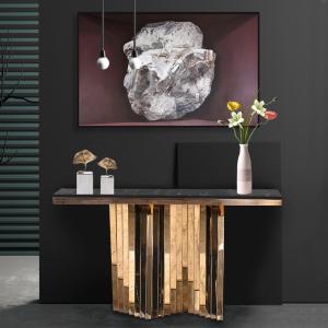China Multifunctional Modern Entryway Console Table Glossy Finish on sale