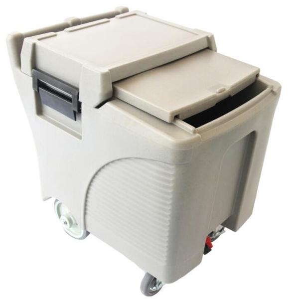 Quality Sliding 125lb Insulated Ice Caddy , Sanitary Portable Insulated Ice Bin for sale