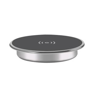 Desktop Round 15W Embedded Wireless Charger Aluminum Alloy