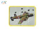 Customized Aircraft Iron On Embroidered Patches With 85% Embroidery
