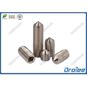 304/316 Headless Hex Socket Set Screw with Flat Point