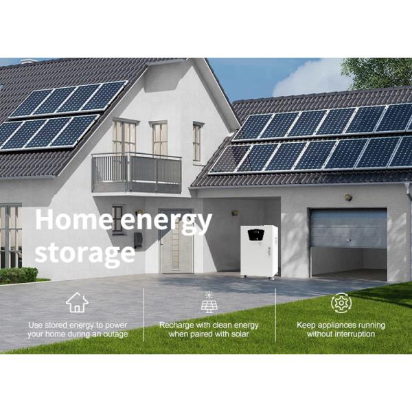 LiFePO4 Lithium Battery 48V 100AH Home Backup Battery Pack 5KW 10KW OEM ODM Wall Mounted Solar Power Storage System