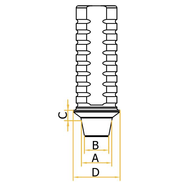All Plastic Castable Abutment