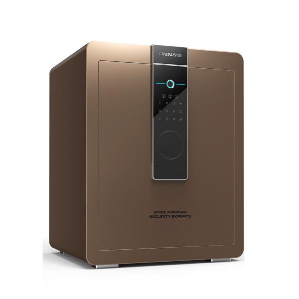 Quality Brown Digital Keypad Fingerprint Security Safe With Large Store Space for sale