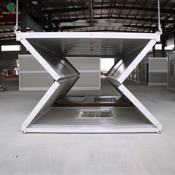 Quality OEM Stacked Prefab Folding Container House Windproof Warm for sale