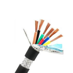 China Black Flexible Control Cable With Copper Conductor Material For Industrial Automation on sale