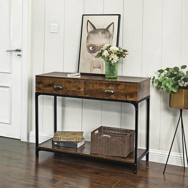 Quality Rustic Console Table Furniture, Wooden Sofa Table with Drawer, Sofa Table for Home, ULNT39X for sale