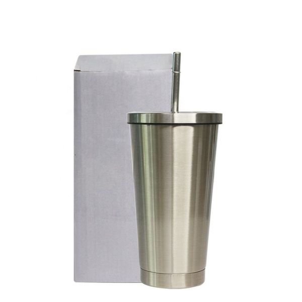 500ml And 750ml Sublimation Double Wall Coffee Mug Stainless Steel Sublimation Tumblers With Lid And Straw Sublimation Blanks Tumbler