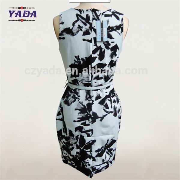 New style elegant frocks floral print ladies classic casual clothing women dresses sexy dress in cheap price