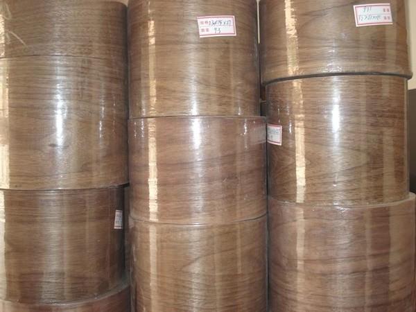 Quality 0.5mm Walnut Veneer roll with paper backed for furniture Usage for sale