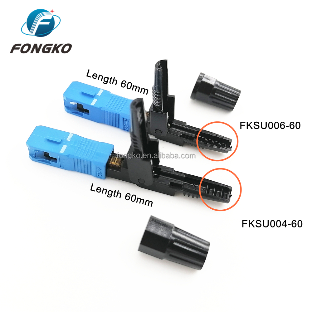 SC UPC to SC APC Fiber Fast Connector Quick Field Installable Connector