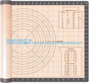Silicone Baking Mat, Pastry Mat With Measurement,26 X 16 Extra Thick Large Rolling Dough Mat Sheet, Counter