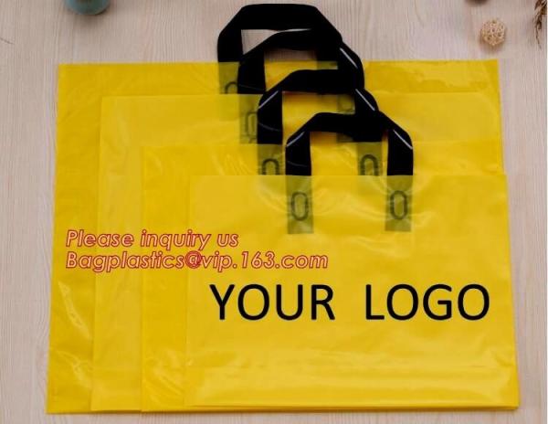 Quality best selling biodegradable soft loop handle bag with EN13432 BPI OK compost Home ASTM D6400 certificates,bagease,bagplas for sale