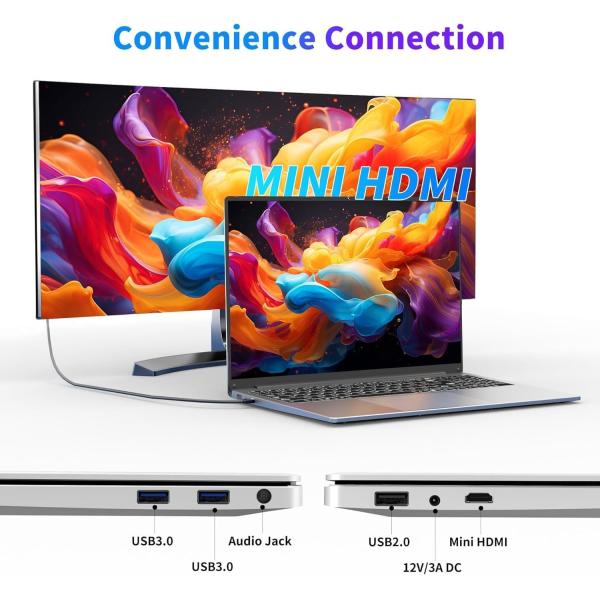 N95 Processor 16 Inch Gaming Laptop 16GB RAM 1TB SSD Fingerprint Unlock WiFi 5 BT 4.2