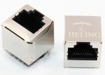 8P8C Vertical Network Connector RJ45 For Telecom / Datacom RoHS Compliant