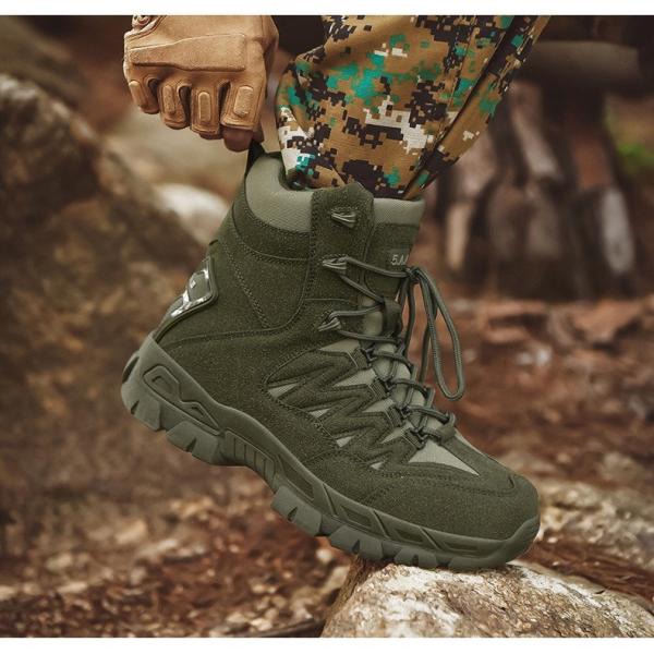 Outdoor Men's High-top Tactical Boots Mountaineering Hunting Boots Training High-top Men's Boots