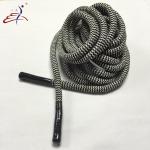 Black And White Custom Shoelace Silicone Dipped Tips Round Shoelace