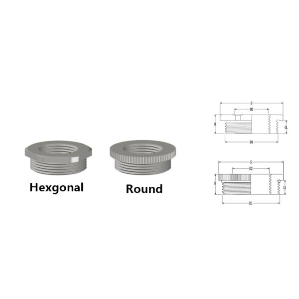 External Thread Cable Gland Accessories Cable Gland Reducer IP54
