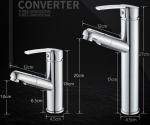 Single Hole Electroplate Washbasin Pull Out Sink Faucet