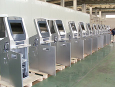 Interactive Information Printing Display Kiosk Machines , Document Scanner Digital Kiosk Solutions