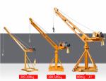 1000kg Outdoor Mini Lifting Crane For Building Material Shops