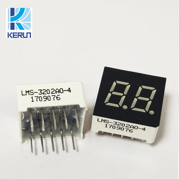 Quality 2 Digit 7 Segment Led Display , 0.3 Inch Multi Color 7 Segment Display CC/CA for sale