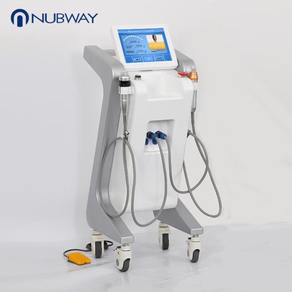 Quality Vertical two handles RF Microneedle skin rejuvenation scan treatment machine for sale