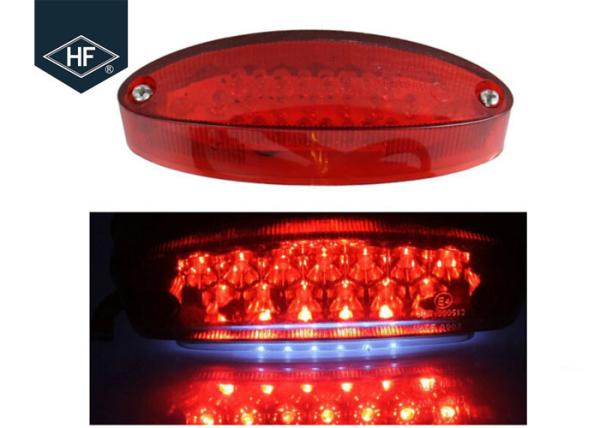 Quality Universal Red 12V LED Aftermarket Motorcycle Lights For Tail Rear Brake for sale