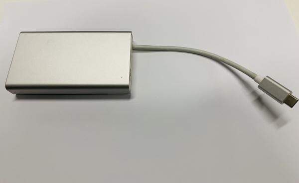 Quality Silver Color USB Multifunction Type C Dock With HDMI VGA PD RJ45 SD TF LED for sale