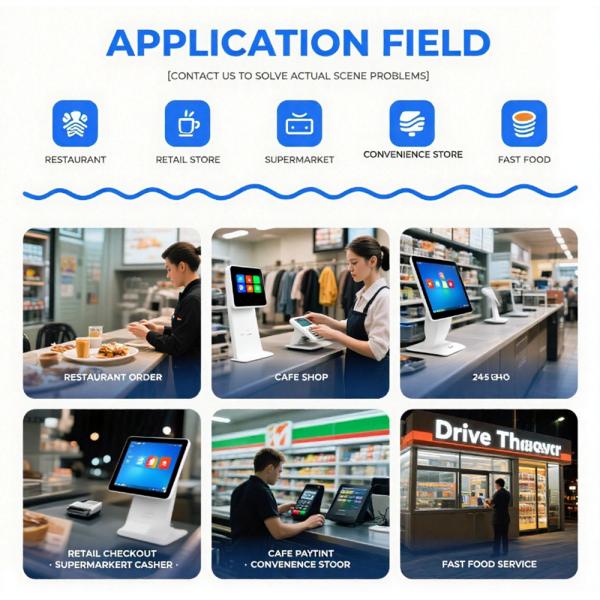 15.6 Inch Android 11 POS System with Printer 4GB RAM 64GB Storage