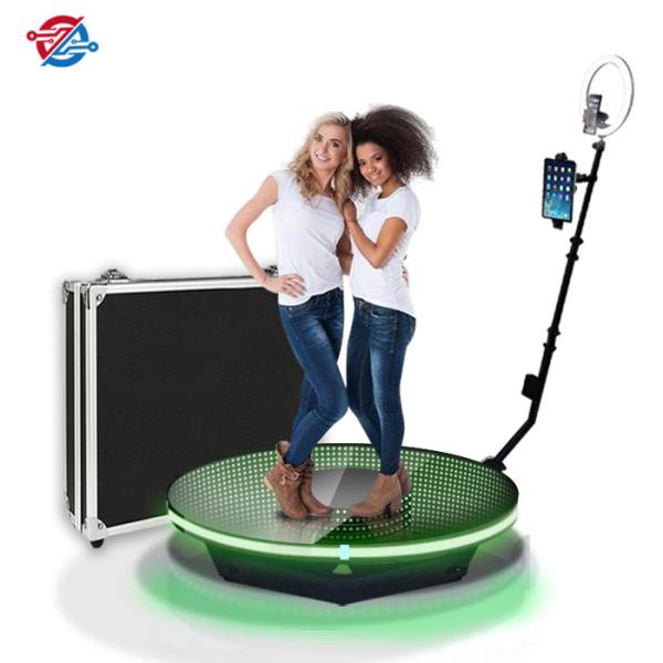 Quality Portable Revolve 360 Photo Booth Camera Holder With Light Video For Taking Photos for sale