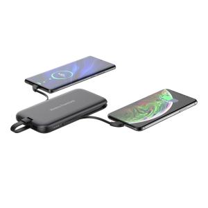 China USB QC3.0 10000mAh Qi Wireless Power Bank Charger on sale