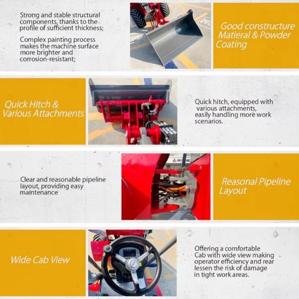 JWE604 Loader Machine Brand Multi Function Small Electric Loader