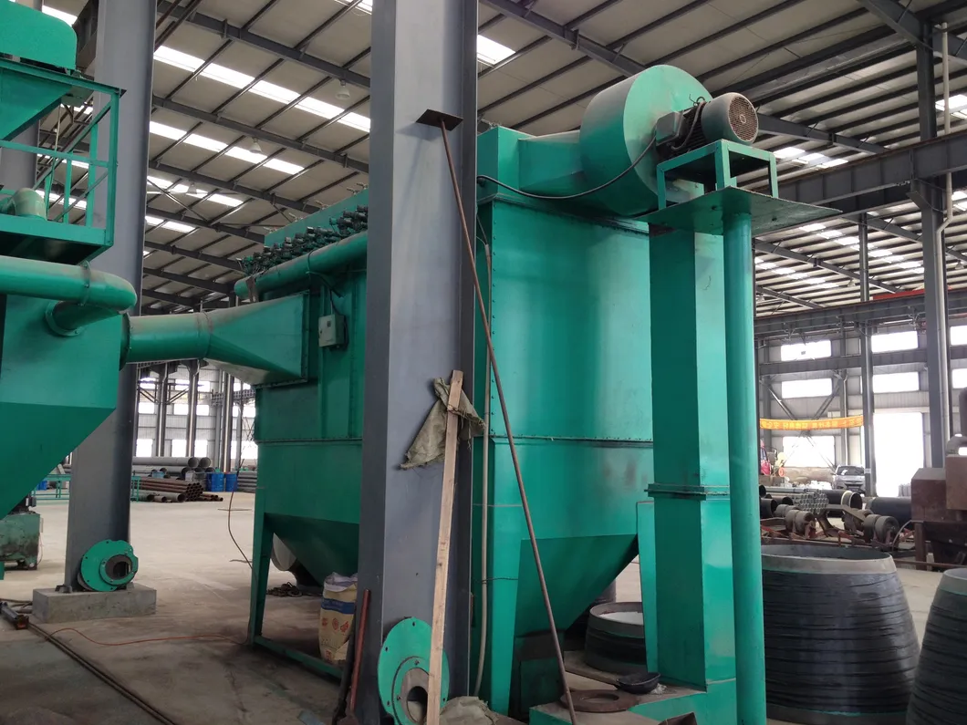 Shot Blasting for Rust Removal Steel Pipes Internal Epoxy Powder Spraying and External 3PE Coating Anti-Corrosion Pipeline