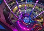 260W/Sqm 2R2G2B Curved Transparent LED Screen 7200CD/Sqm P25