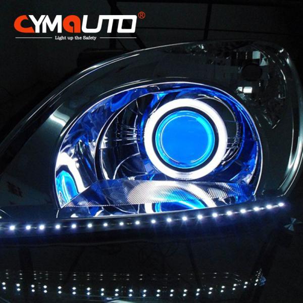 Quality Xenon Projector RGB LED Devil Eyes Headlights 360 CMD 2835 LED CHIP for sale