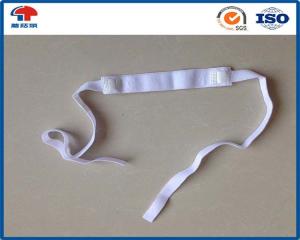 China Custom Elastic Hook And Loop Strap , white 6 Inch hook and loop band for Personal care on sale