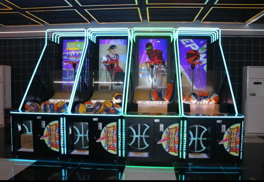 LED Large Full Size Basketball Arcade Game Machine For Fun City