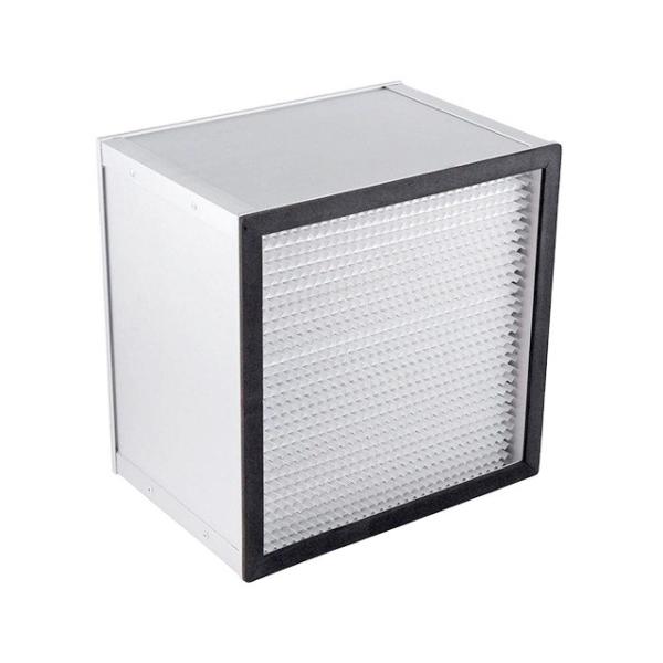 Glassfiber HEPA & ULPA Filters Deep Pleated HEPA Filter Aluminum Or Galvanized Frame