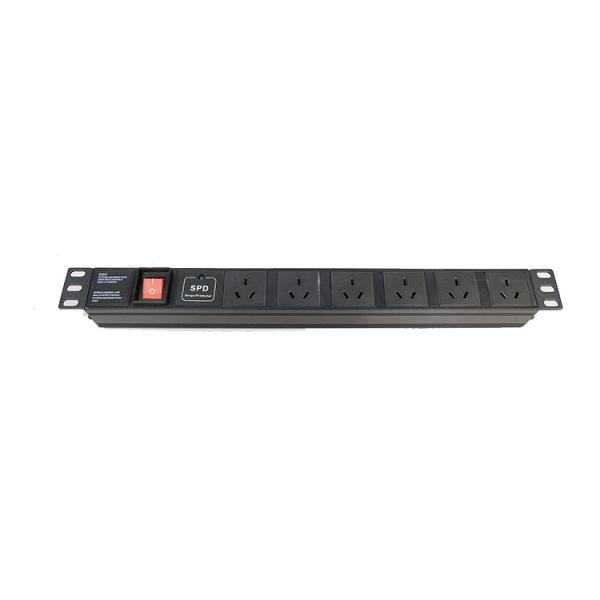 Quality Argentina Type Power Distribution Units Master Switch 6 Way 1U Server Rack for sale